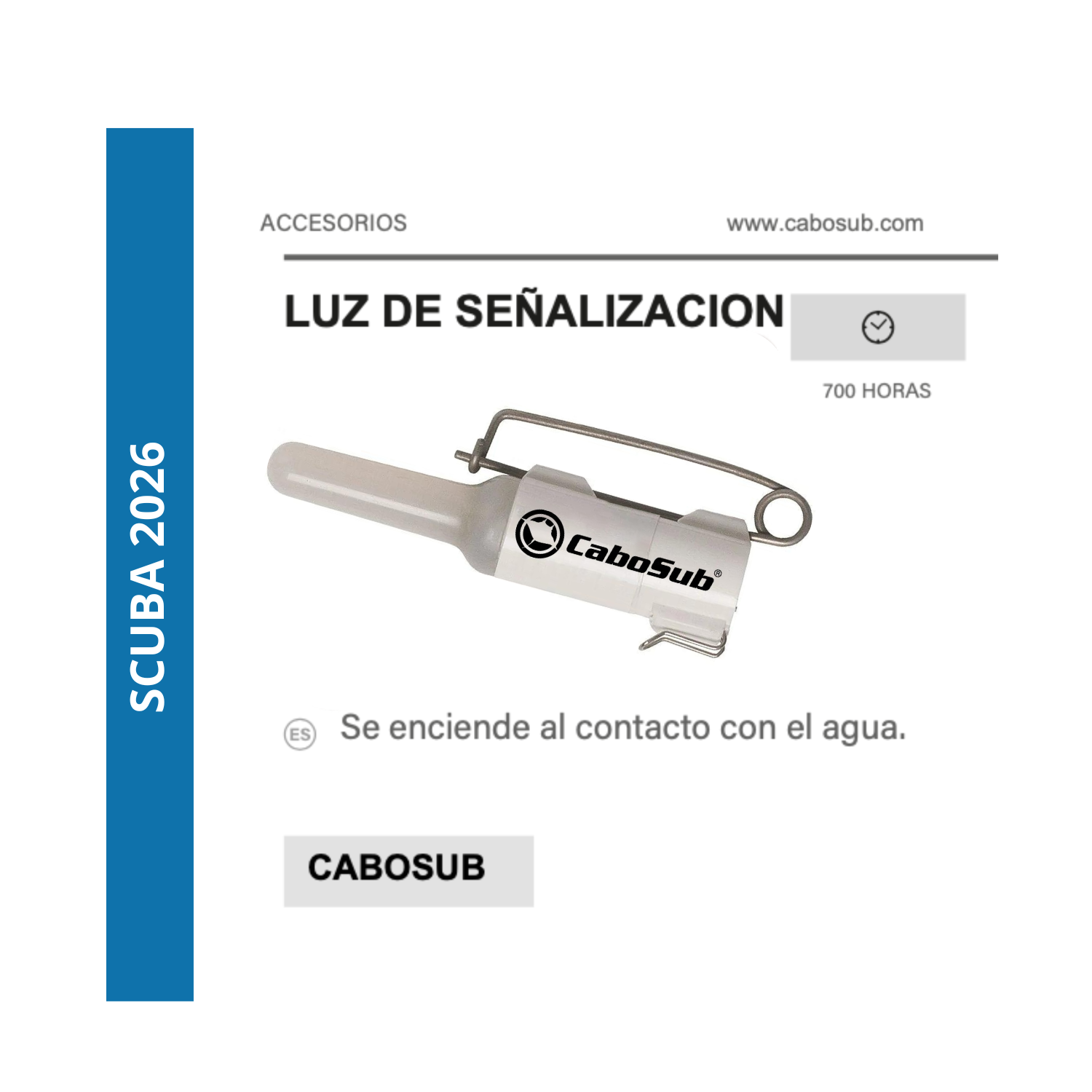 LINTERNA DE SEÑALIZACION SUBMARINA CABOSUB