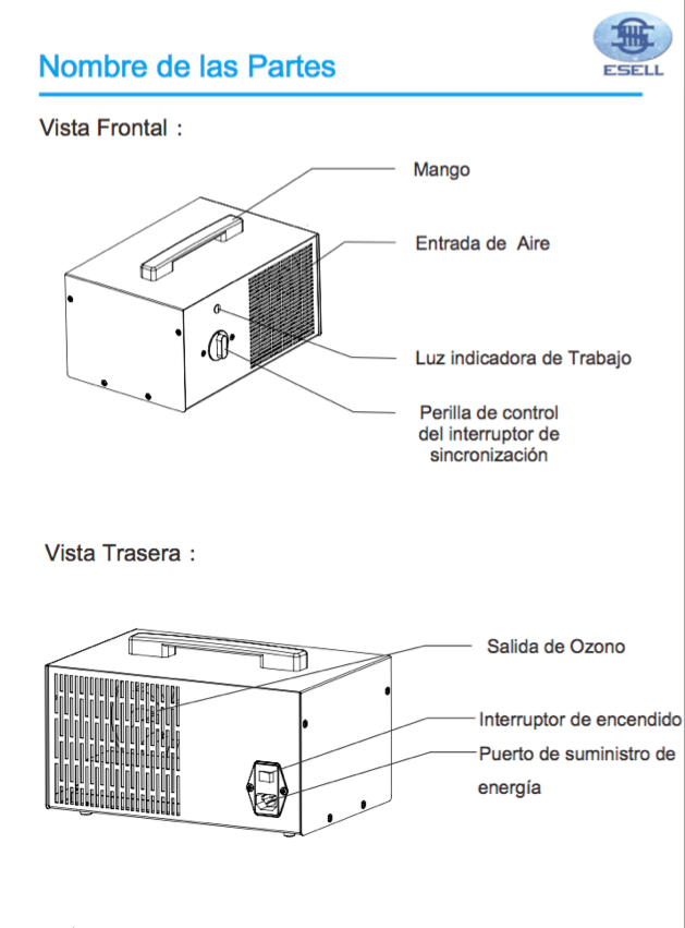 CAÑON DE OZONO ALTA GAMA CON TIMER 7GRS