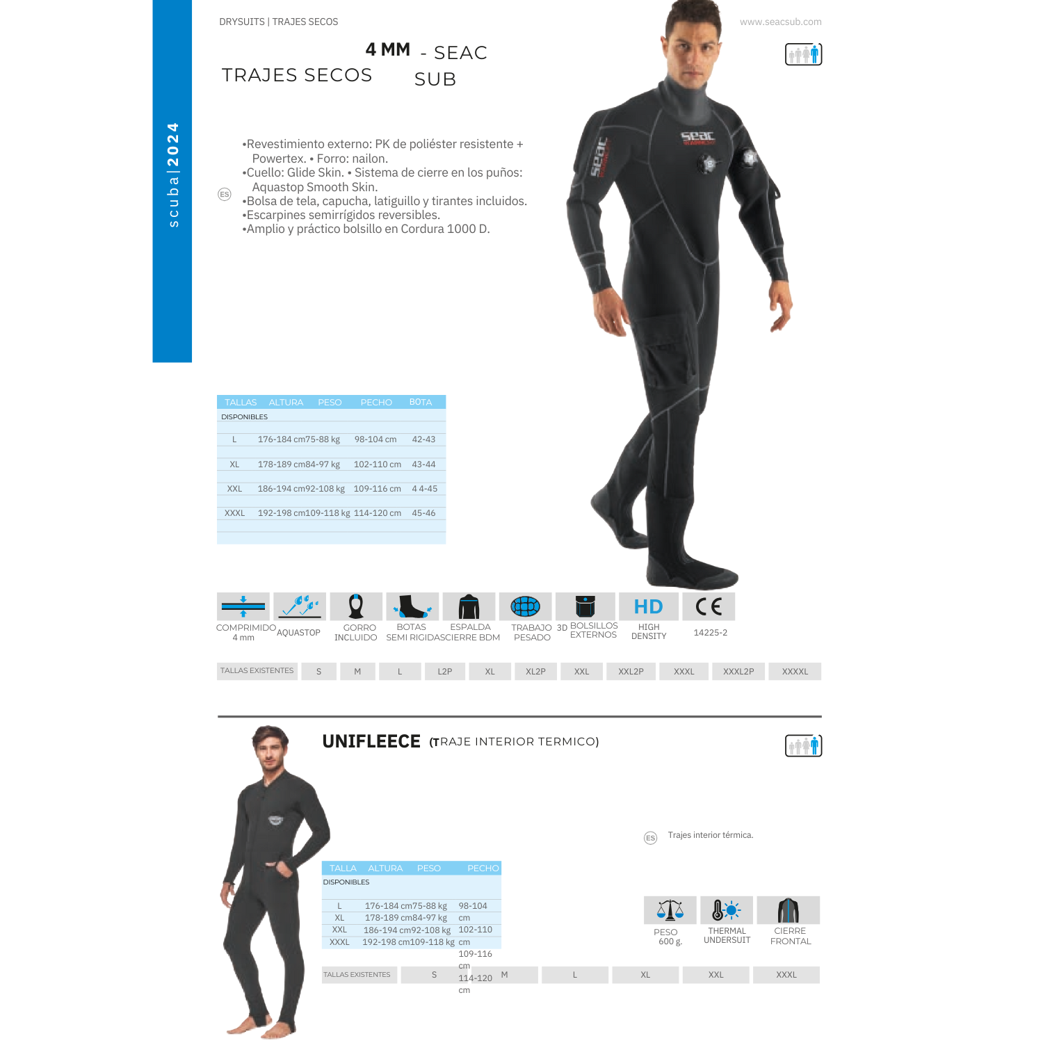 TRAJE SECO  WARM DRY 4 MM