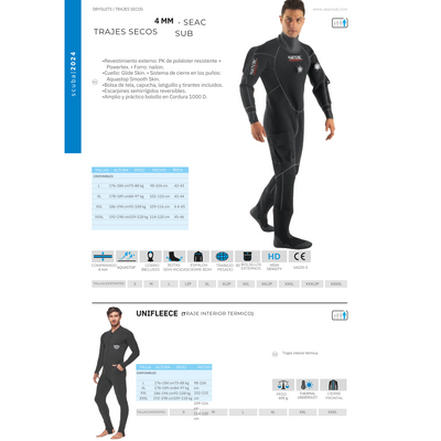 Traje interior Unifleece SEAC SUB