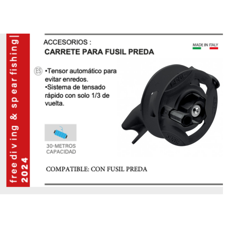 carrete 30mt  para mod preda