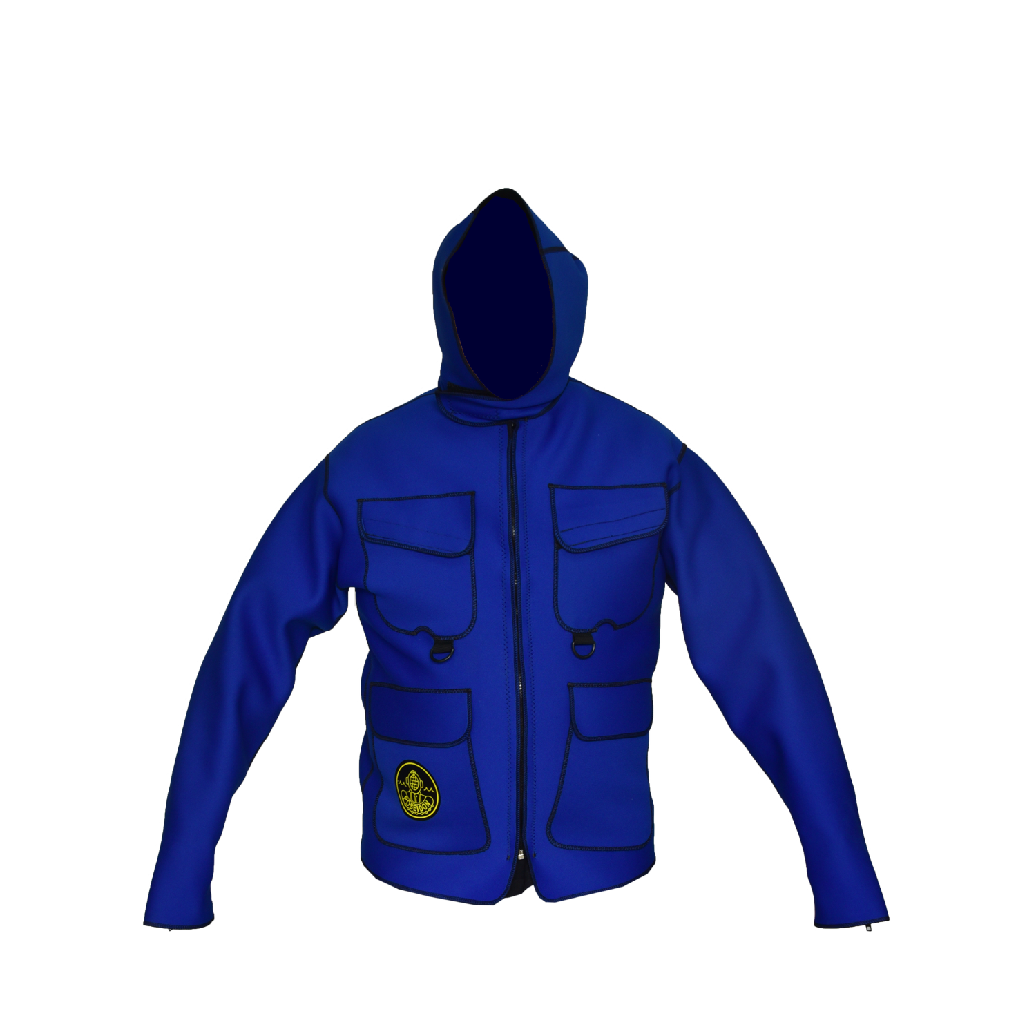 chaqueta de neopreno salmonera
