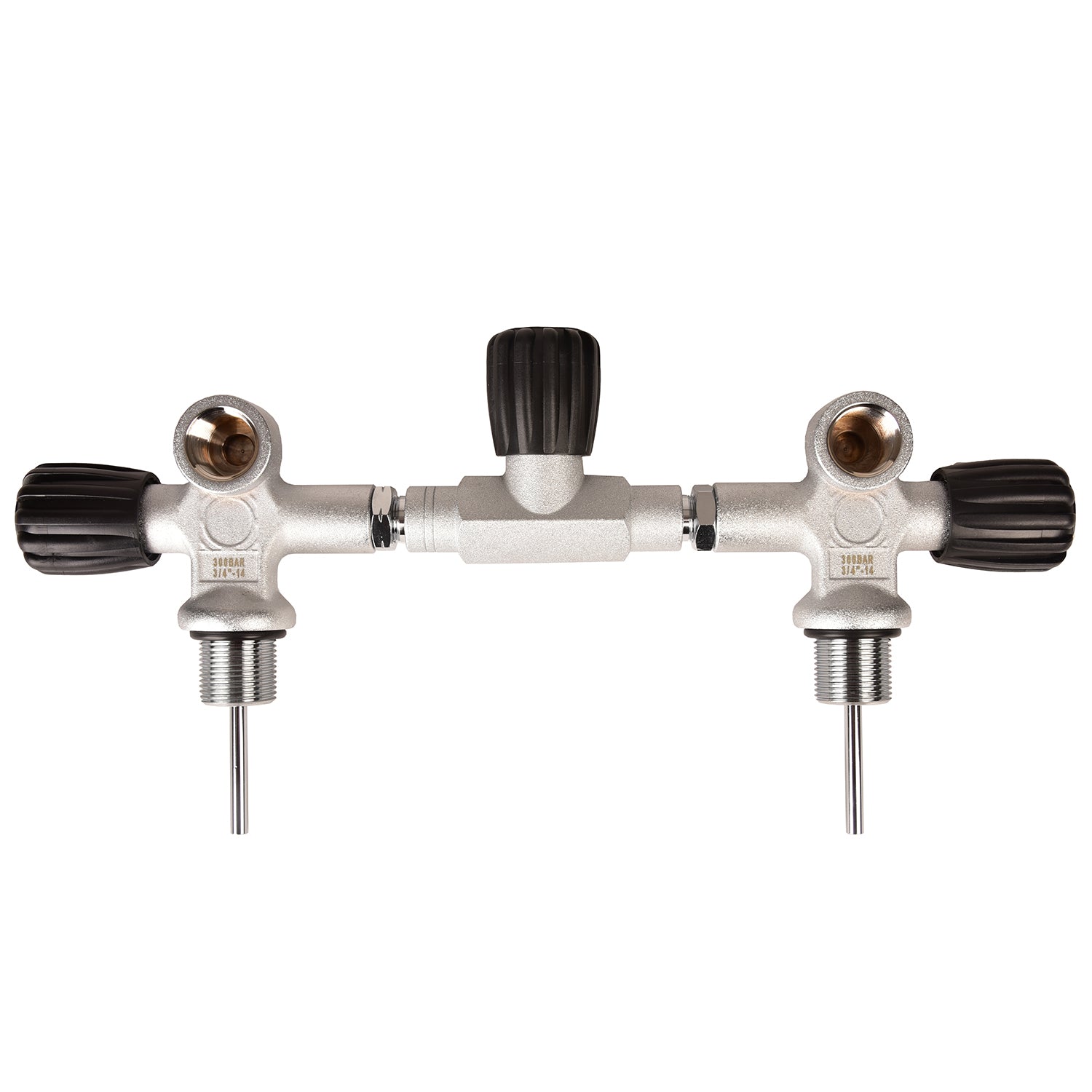 Válvula Manifold Doble para botella Aluminio