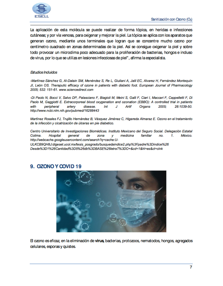 SANITIZACION CON OZONO
